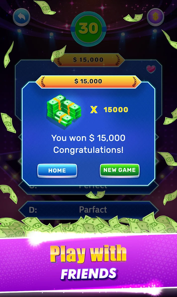 Quizaber: Trivia Millionaire - عکس بازی موبایلی اندروید
