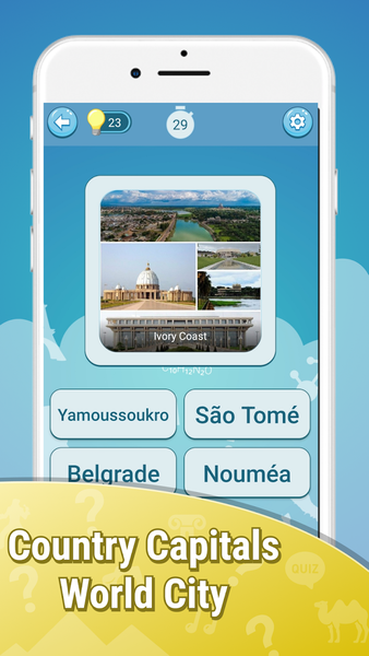 Country Capitals All City Quiz - عکس برنامه موبایلی اندروید