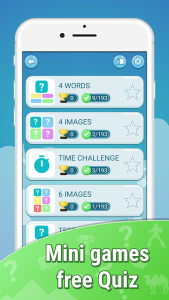 Flags the World Countries Quiz - Gameplay image of android game