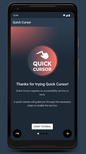 Quick Cursor: One-Hand Aid - Image screenshot of android app