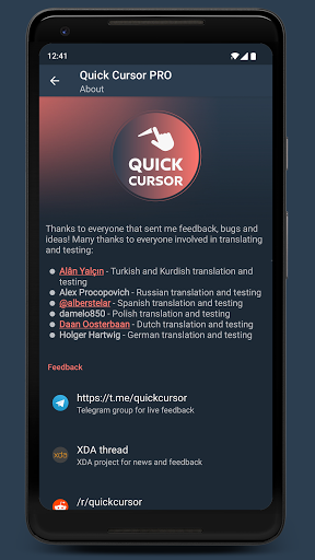 Quick Cursor: One-Hand Aid - Image screenshot of android app