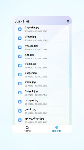 Quick Files - Image screenshot of android app