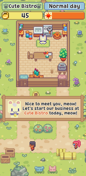 Meow Bistro! - Gameplay image of android game