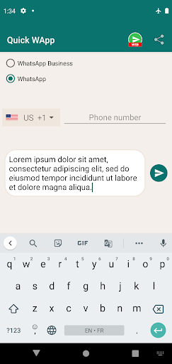 Quick WApp - Image screenshot of android app