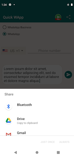 Quick WApp - Image screenshot of android app
