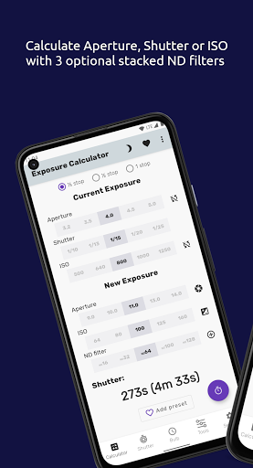 Exposure Calculator - Image screenshot of android app