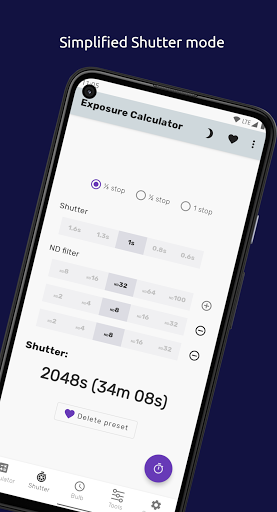 Exposure Calculator - Image screenshot of android app