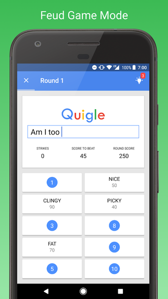 Quigle - Google Feud + Quiz - عکس بازی موبایلی اندروید