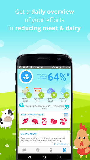 Quit Meat - Easiest Way to Become Vegan/Vegetarian - Image screenshot of android app