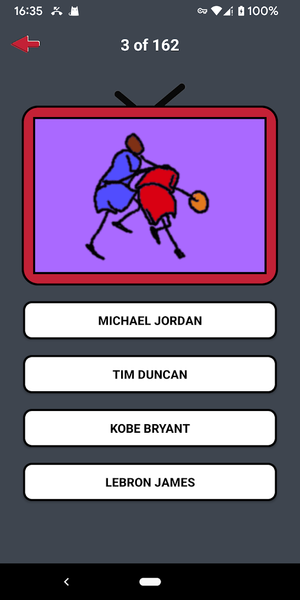 Quiz Basketball - Guess Player - Gameplay image of android game