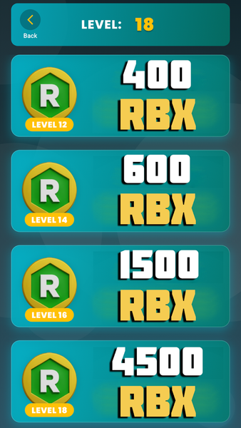 RBX Get Quiz - عکس برنامه موبایلی اندروید