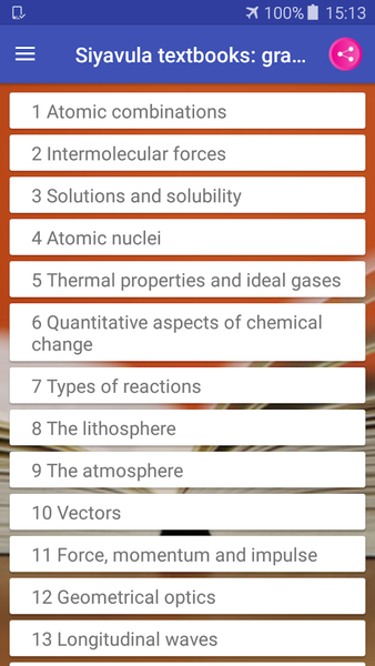 Grade 11 Physical Science Book - Image screenshot of android app