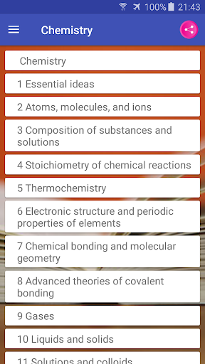 Chemistry Interactive Textbook, MCQ & Test Bank - عکس برنامه موبایلی اندروید