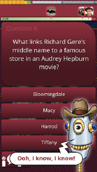 QuizTix: Movies Quiz - Gameplay image of android game