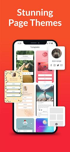 Linkbio - Link in bio tree App - عکس برنامه موبایلی اندروید