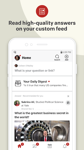 Quora — Questions, Answers, and More - عکس برنامه موبایلی اندروید
