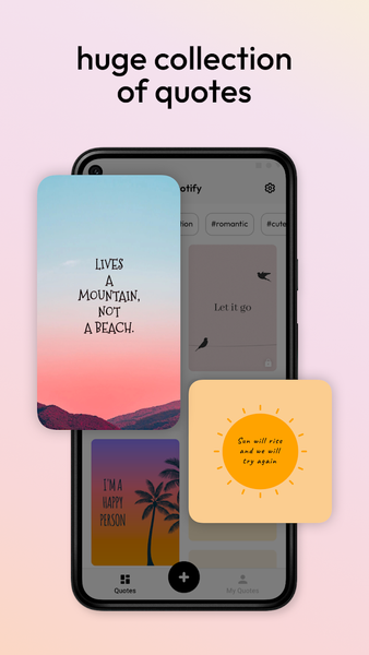 Quotes Creator App - Quotify - عکس برنامه موبایلی اندروید