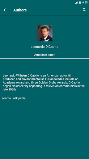 Leonardo DiCaprio Quotes - Image screenshot of android app