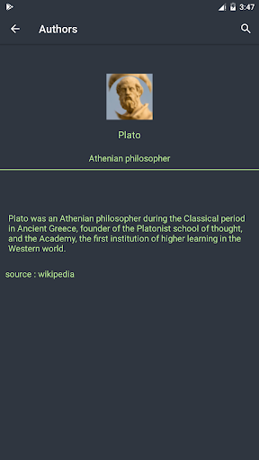 Plato Quotes - Image screenshot of android app