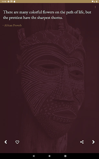 African Proverbs, Daily Quotes - عکس برنامه موبایلی اندروید