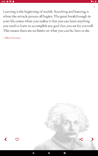 Albert Einstein Quotes - Daily - Image screenshot of android app