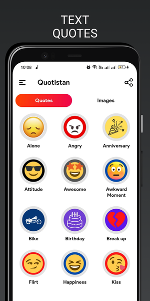 Quotistan - Quotes and Status - عکس برنامه موبایلی اندروید