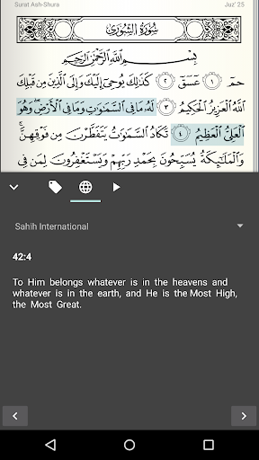 Quran for Android - Image screenshot of android app