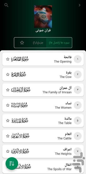 ترتیل کل قران با صدای استاد منشاوی - Image screenshot of android app