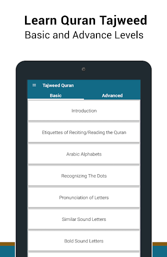 Tajweed Quran Tarteel Rules - Image screenshot of android app