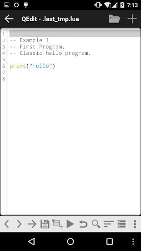 QLua - Lua on Android - عکس برنامه موبایلی اندروید