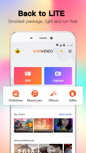 VivaVideo Lite:Slideshow Maker - عکس برنامه موبایلی اندروید