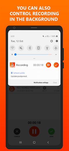 Quick Voice Recorder - عکس برنامه موبایلی اندروید