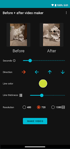 Before and After Video Maker - عکس برنامه موبایلی اندروید