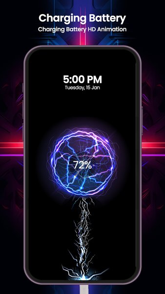 Cool phone battery Animation - Image screenshot of android app