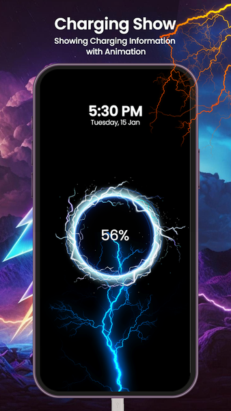 Cool phone battery Animation - Image screenshot of android app