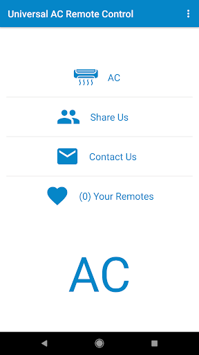 Remote AC Universal - Image screenshot of android app