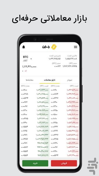 صرافی ارز دیجیتال راستین (لایت) - عکس برنامه موبایلی اندروید