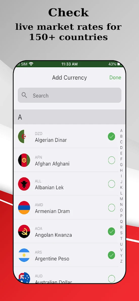 Currency Converter - Live Rate - عکس برنامه موبایلی اندروید