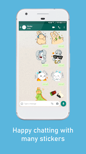 Rabbit WAStickerApps - Image screenshot of android app