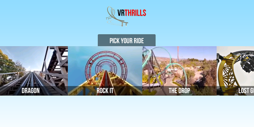 VR Thrills Roller Coaster Game - Gameplay image of android game