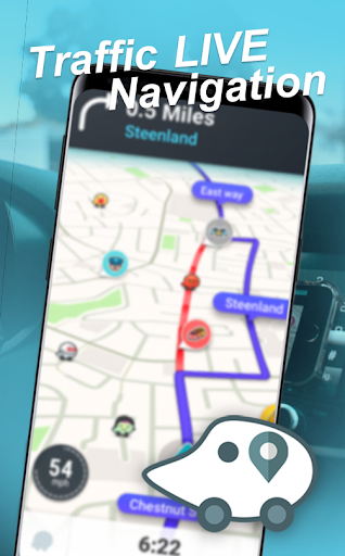 Voice Control Wαze Advice:Traffic Live Navigation - Image screenshot of android app