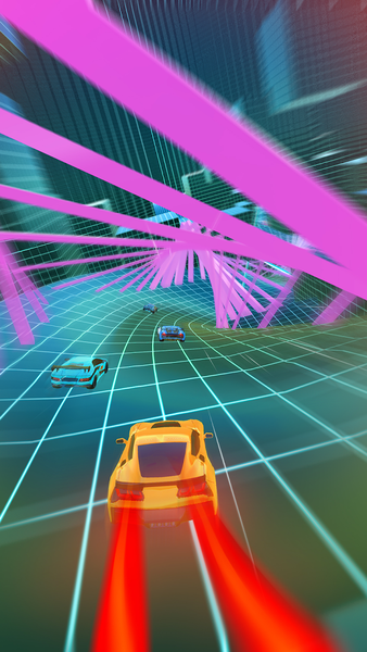 Neon Car 3D: Car Racing - Gameplay image of android game