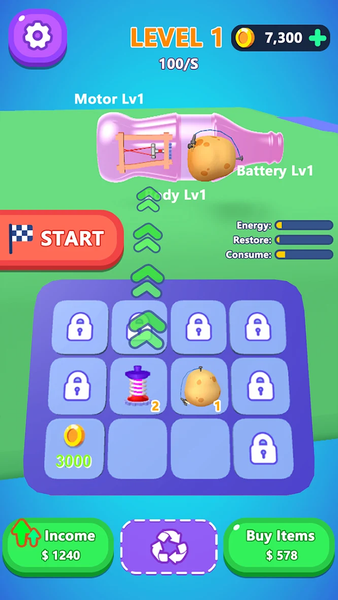 Assemble Racing Battle - Gameplay image of android game