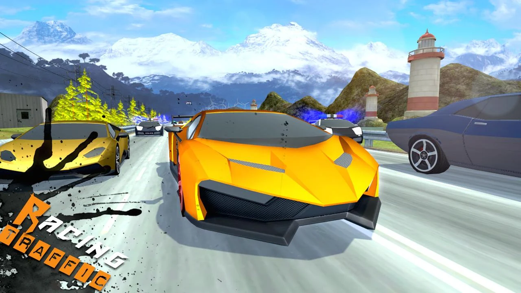 Racing Traffic 3D - Gameplay image of android game