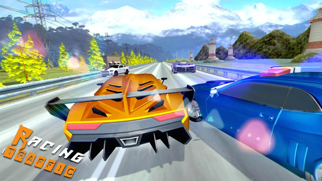 Racing Traffic 3D - Gameplay image of android game