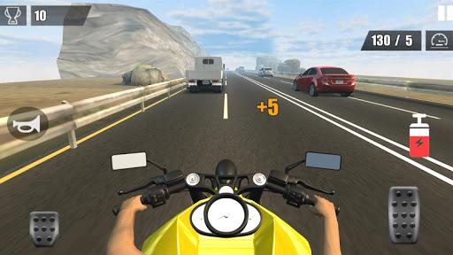 Traffic Speed Moto 3D - Gameplay image of android game