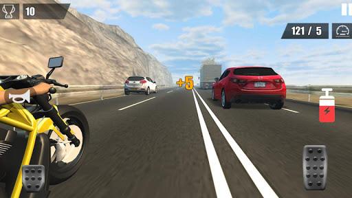 Traffic Speed Moto 3D - Gameplay image of android game