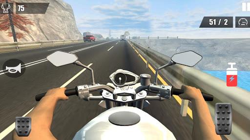 Traffic Speed Moto 3D - Gameplay image of android game