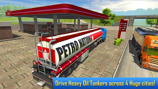 Oil Tanker Transporter Truck Simulator - Gameplay image of android game