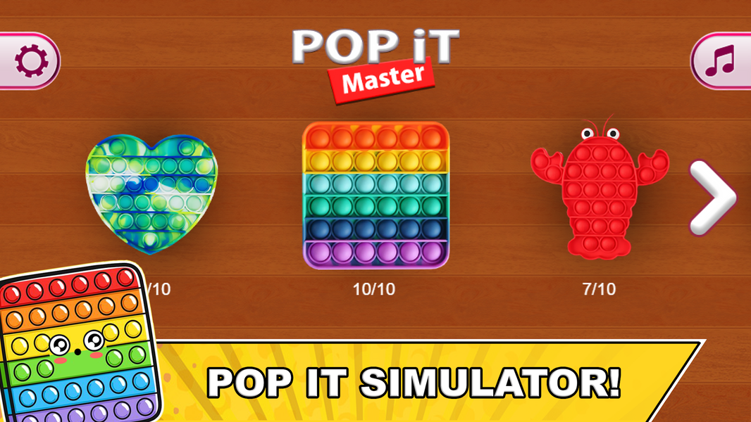 Pop it Antistress Fidget Games - عکس بازی موبایلی اندروید